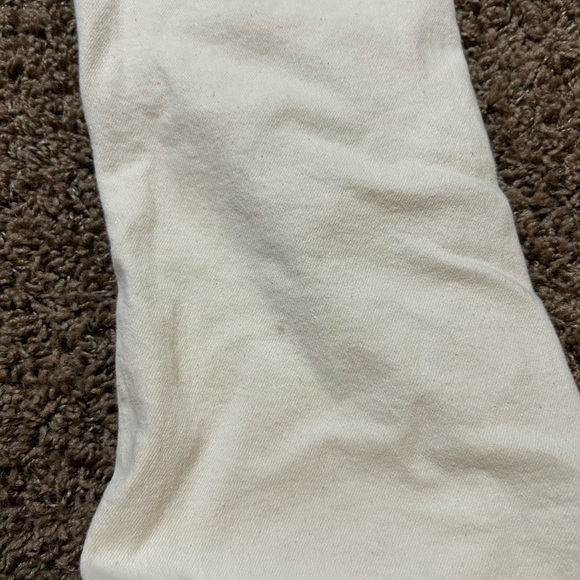 J Crew 9” Demi Boot Crop Off-White Frayed Jeans Size 26T - Picture 8 of 11